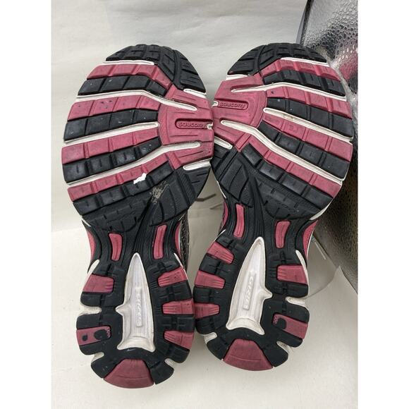Saucony Women's Cohesion 6 Running Shoes Sneakers Size 7 Gray Pink Neon *USED... - Picture 12 of 16